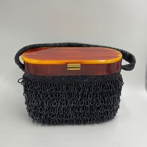 Art Deco Bakelite bag w beautiful beading
